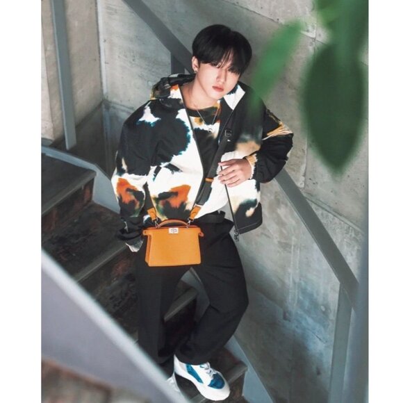 CM0398 Fendi Roma Multicolor Tie-Dye Hooded Jacket With Monogram Embossed Fabric - Picture 8 of 8